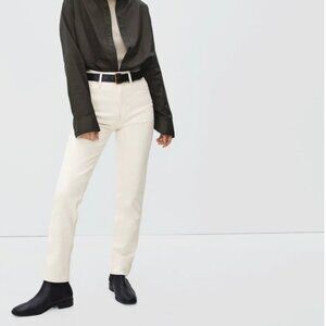 Everlane 90s Cheeky Jean, size 26, Ecru
